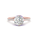 Load image into Gallery viewer, Compass Point Under Halo Engagement Ring
