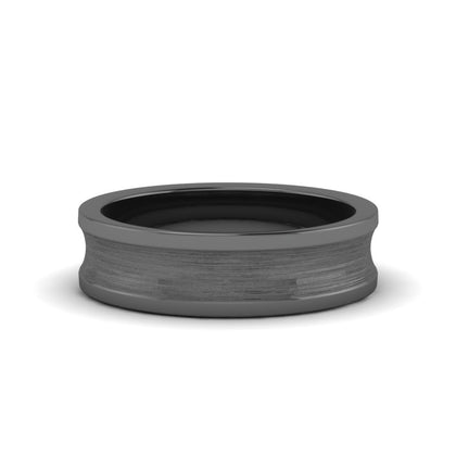 Concave Mens Wedding Ring