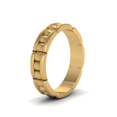 cool-mens-wedding-anniversary-band-in-14K-yellow-gold-FDM51776BANGLE2-NL-YG