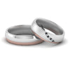 Load image into Gallery viewer, couples-2-tone-wedding-rings-with-black-diamond-in-white-gold-FD9356BGBLACK-NL-WG.jpg