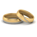 Thumbnail 1 - couples-diamond-2-tone-wedding-rings-in-yellow-gold-FD9356B-NL-YG.jpg