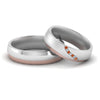 Load image into Gallery viewer, couples-diamond-2-tone-wedding-rings-with-orange-sapphire-in-white-gold-FD9356BGSAOR-NL-WG.jpg