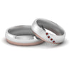 Load image into Gallery viewer, couples-diamond-2-tone-wedding-rings-with-ruby-in-white-gold-FD9356BGRUDR-NL-WG.jpg