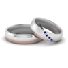 Load image into Gallery viewer, couples-diamond-2-tone-wedding-rings-with-sapphire-in-white-gold-FD9356BGSABL-NL-WG.jpg