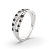 Load image into Gallery viewer, criss-cross-round-diamond-and-black-diamond-half-eternity-band-in-white-gold-FD11423BGBLACK-NL-WG