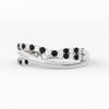 Load image into Gallery viewer, criss-cross-round-diamond-and-black-diamond-half-eternity-band-in-white-gold-FD11423BGBLACK-NL-WG