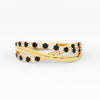 Load image into Gallery viewer, criss-cross-round-diamond-and-black-diamond-half-eternity-band-in-yellow-gold-FD11423BGBLACK-NL-YG