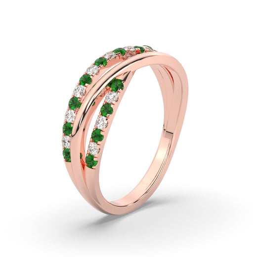 criss-cross-round-diamond-and-emerald-half-eternity-band-in-rose-gold-FD11423BGEMGR-NL-RG