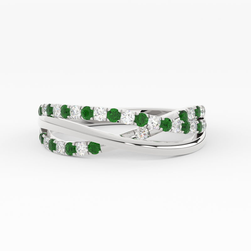 criss-cross-round-diamond-and-emerald-half-eternity-band-in-white-gold-FD11423BGEMGR-NL-WG
