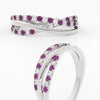 Load image into Gallery viewer, criss-cross-round-diamond-and-pink-sapphire-half-eternity-band-in-white-gold-FD11423BGSADRPI-NL-WG