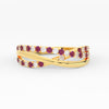 Load image into Gallery viewer, criss-cross-round-diamond-and-pink-sapphire-half-eternity-band-in-yellow-gold-FD11423BGSADRPI-NL-YG