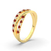 Load image into Gallery viewer, criss-cross-round-diamond-and-ruby-half-eternity-band-in-yellow-gold-FD11423BGRUDR-NL-YG