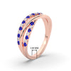 Load image into Gallery viewer, criss-cross-round-diamond-and-sapphire-half-eternity-band-in-rose-gold-FD11423BGSABL-NL-RG