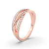 Load image into Gallery viewer, criss-cross-round-diamond-half-eternity-band-in-rose-gold-FD11423B-NL-RG