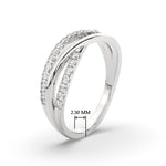Load image into Gallery viewer, criss-cross-round-diamond-half-eternity-band-in-white-gold-FD11423B-NL-WG
