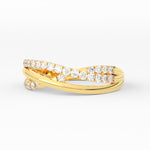 Load image into Gallery viewer, criss-cross-round-diamond-half-eternity-band-in-yellow-gold-FD11423B-NL-YG
