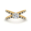 Load image into Gallery viewer, cross-band-asscher-cut-engagment-ring-with-black-diamond-yellow-gold-FD9890ASRGBLACK-NL-YG.jpg?v=1760525697