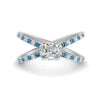Load image into Gallery viewer, cross-band-asscher-cut-engagment-ring-with-blue-topaz-white-gold-FD9890ASRGICBLTO-NL-WG.jpg?v=1760525697