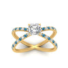 Load image into Gallery viewer, cross-band-asscher-cut-engagment-ring-with-blue-topaz-yellow-gold-FD9890ASRGICBLTOANGLE5-NL-YG_509d6367-b4a2-47d8-859b-171ca7dacb83.jpg?v=1760525862