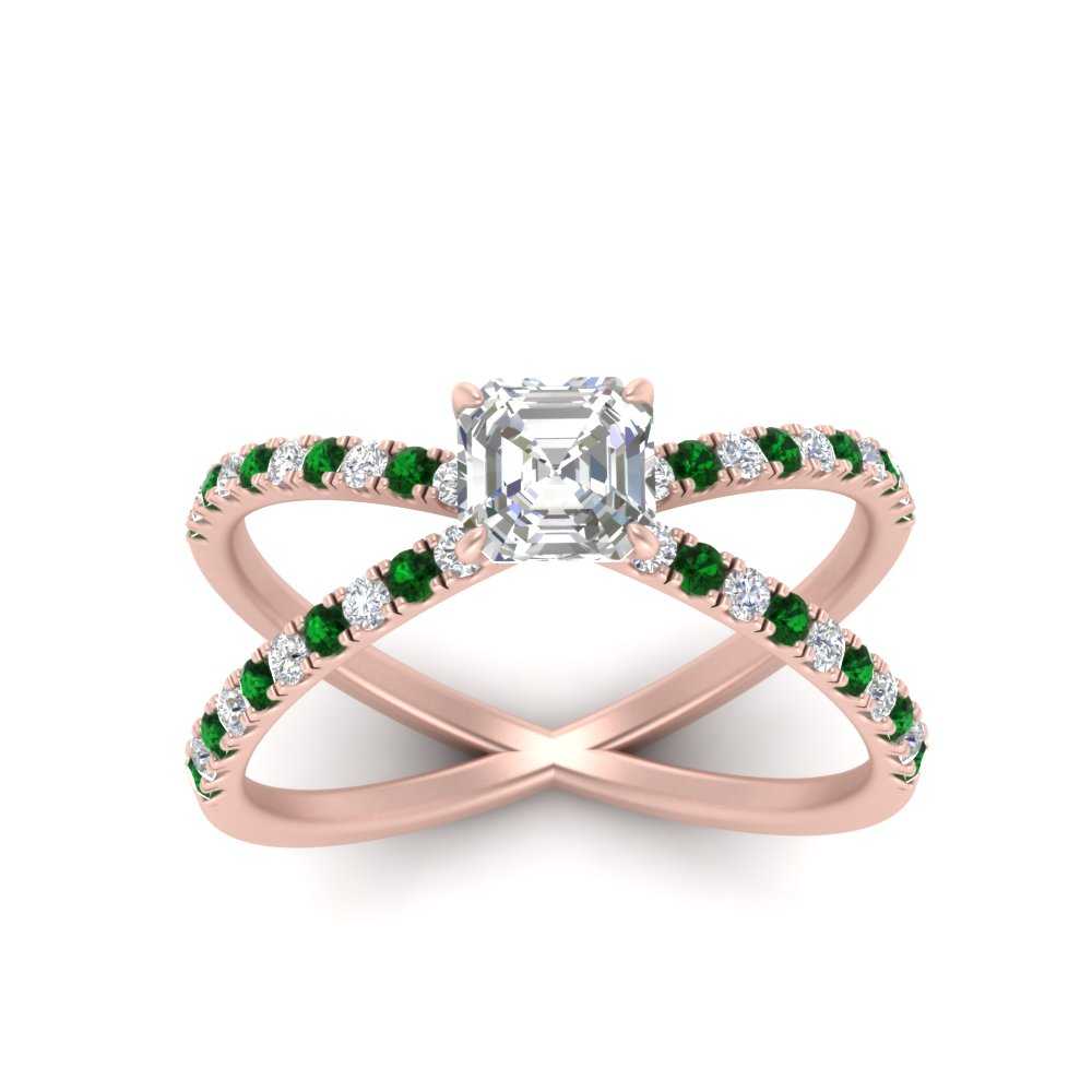 cross-band-asscher-cut-engagment-ring-with-emerald-rose-gold-FD9890ASRGEMGRANGLE5-NL-RG.jpg?v=1760525697