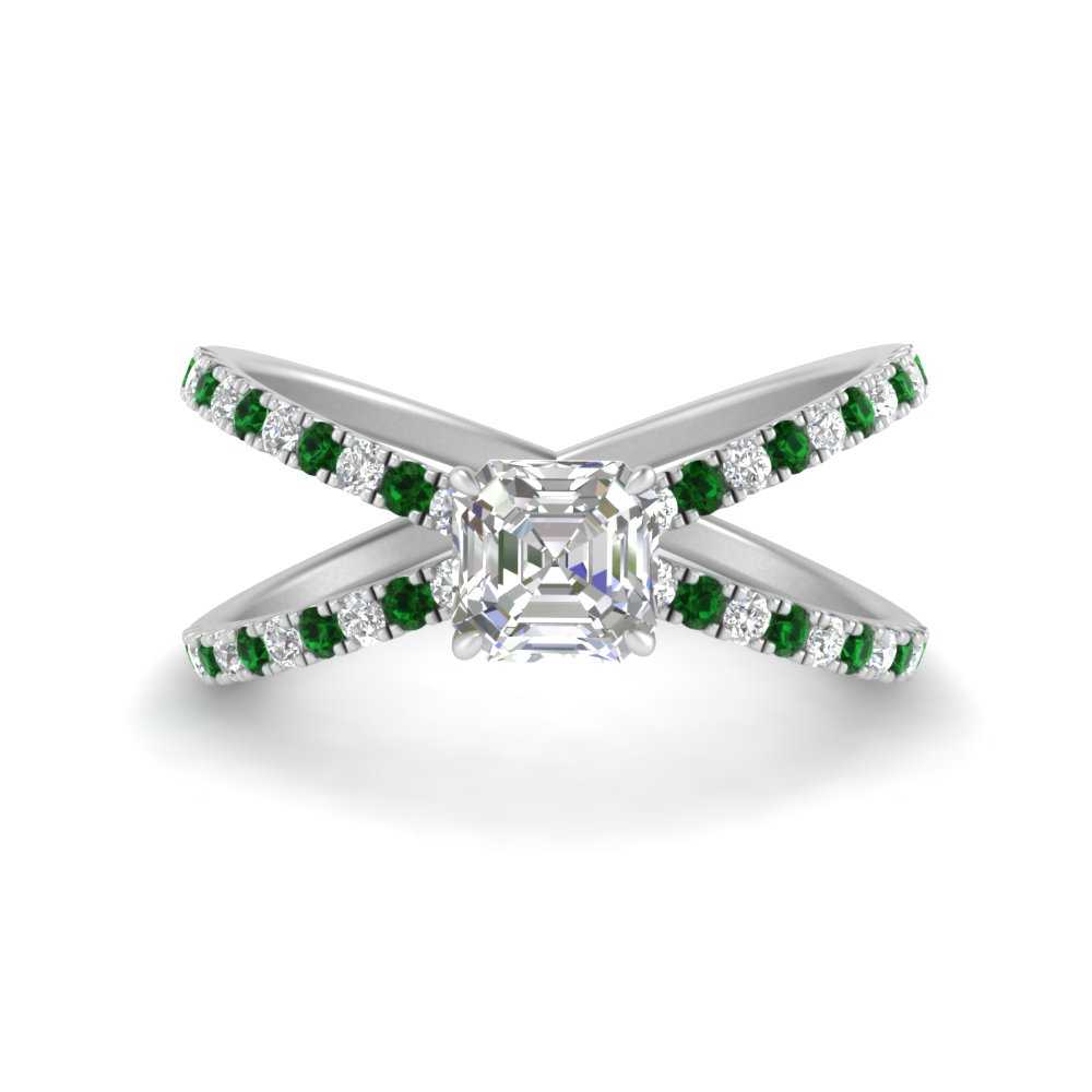 cross-band-asscher-cut-engagment-ring-with-emerald-white-gold-FD9890ASRGEMGR-NL-WG.jpg?v=1760525697