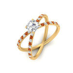 Load image into Gallery viewer, cross-band-asscher-cut-engagment-ring-with-orange-sapphire-yellow-gold-FD9890ASRGSAORANGLE2-NL-YG.jpg?v=1760525697
