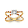 Load image into Gallery viewer, cross-band-asscher-cut-engagment-ring-with-orange-sapphire-yellow-gold-FD9890ASRGSAORANGLE5-NL-YG_d7c1c7af-8251-47d4-84c6-8c057b22c5ed.jpg?v=1760525861