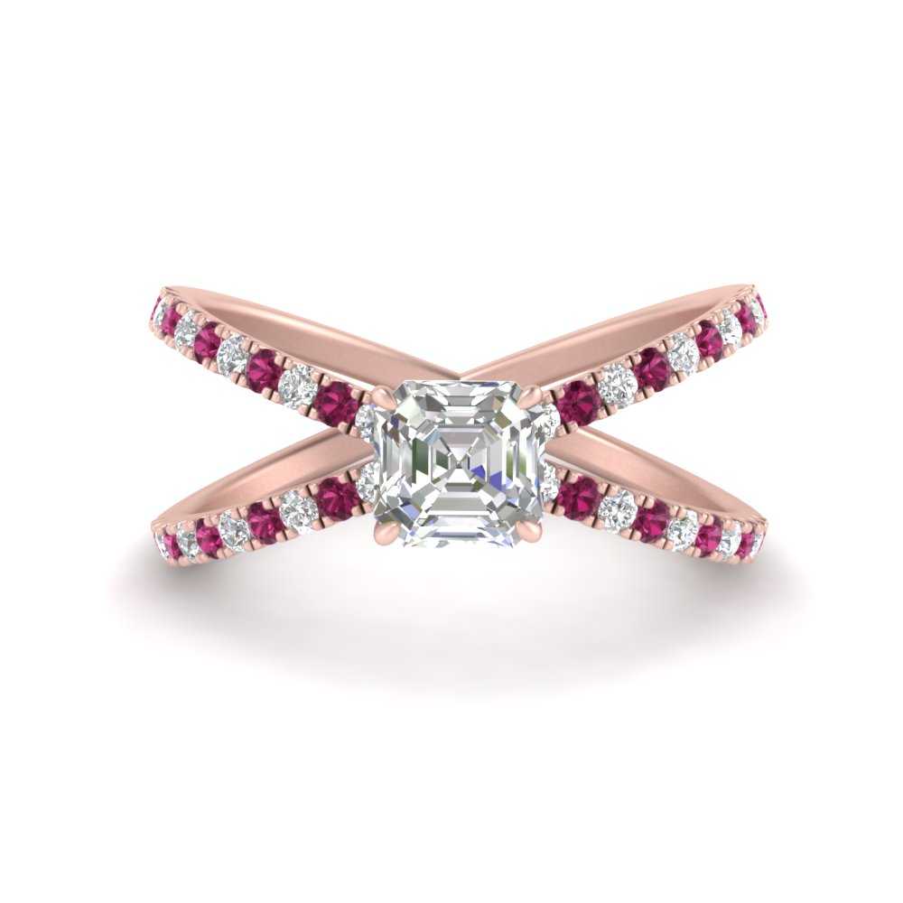 cross-band-asscher-cut-engagment-ring-with-pink-sapphire-rose-gold-FD9890ASRGSADRPI-NL-RG.jpg?v=1760525697
