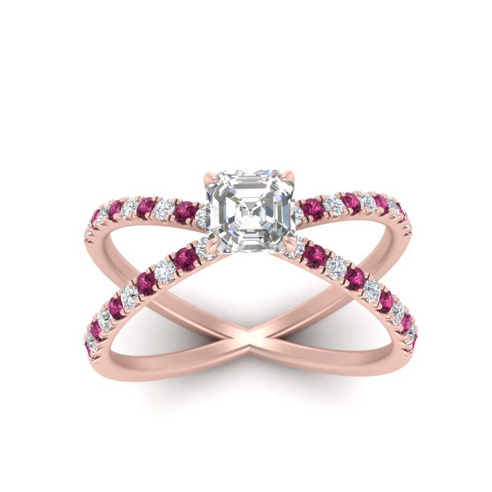 cross-band-asscher-cut-engagment-ring-with-pink-sapphire-rose-gold-FD9890ASRGSADRPIANGLE5-NL-RG.jpg?v=1760525697