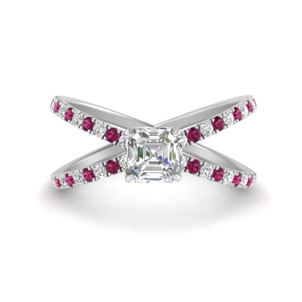 cross-band-asscher-cut-engagment-ring-with-pink-sapphire-white-gold-FD9890ASRGSADRPI-NL-WG.jpg?v=1760525697