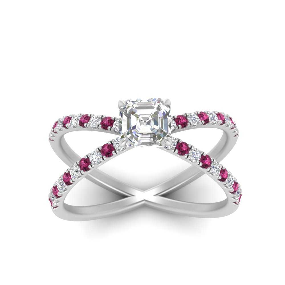 cross-band-asscher-cut-engagment-ring-with-pink-sapphire-white-gold-FD9890ASRGSADRPIANGLE5-NL-WG.jpg?v=1760525697