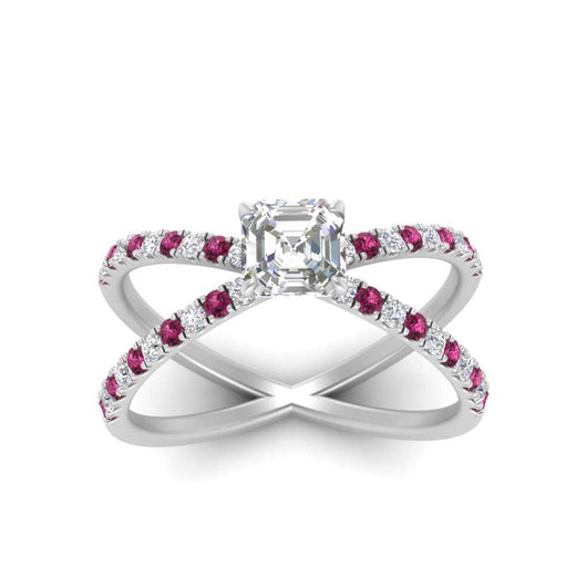 cross-band-asscher-cut-engagment-ring-with-pink-sapphire-white-gold-FD9890ASRGSADRPIANGLE5-NL-WG.jpg?v=1760525697
