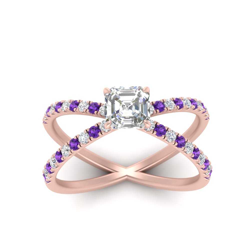 cross-band-asscher-cut-engagment-ring-with-purple-topaz-rose-gold-FD9890ASRGVITOANGLE5-NL-RG.jpg?v=1760525697