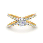 Load image into Gallery viewer, cross-band-asscher-cut-engagment-ring-yellow-gold-FD9890ASR-NL-YG.jpg?v=1760525697

