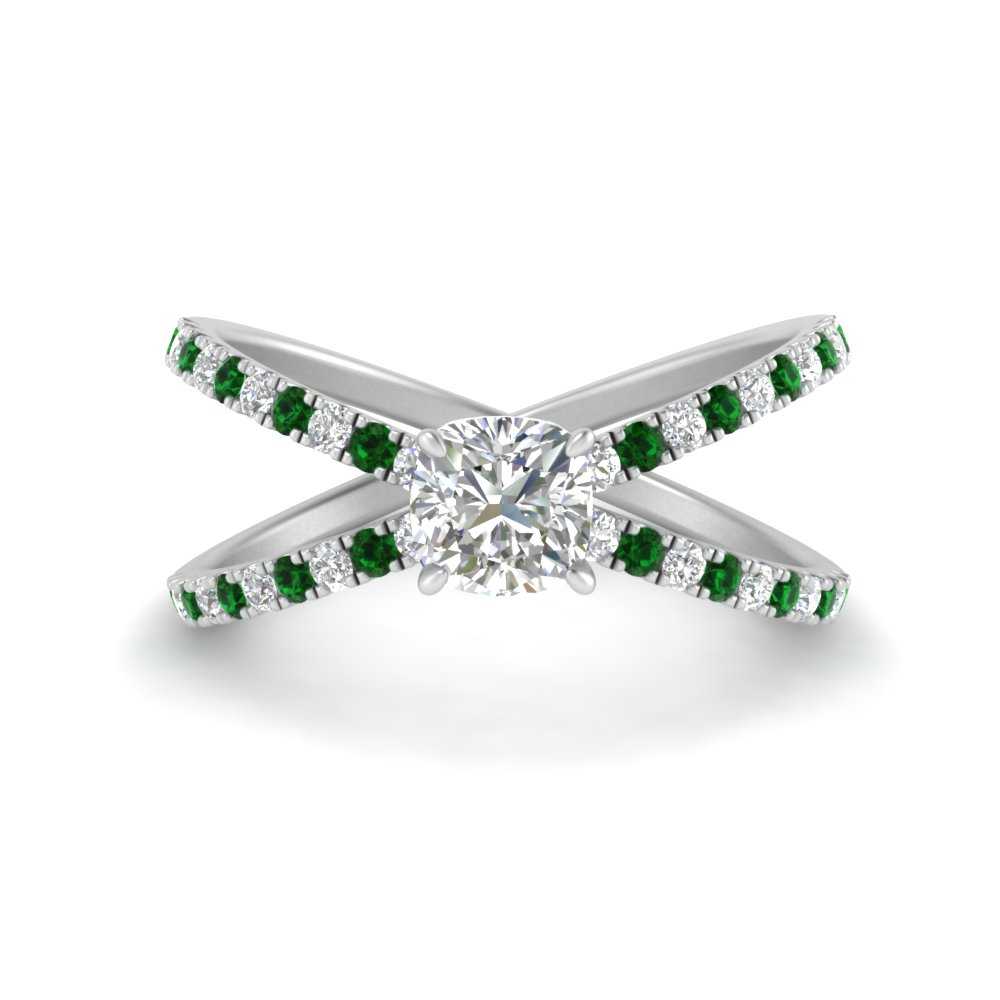 cross-band-cushion-cut-engagment-ring-with-emerald-white-gold-FD9890CURGEMGR-NL-WG.jpg?v=1760525715