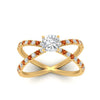 Load image into Gallery viewer, cross-band-cushion-cut-engagment-ring-with-orange-sapphire-yellow-gold-FD9890CURGSAORANGLE5-NL-YG_bec4d981-ef0b-4320-bb8e-17909d970a19.jpg?v=1760525946