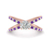 Load image into Gallery viewer, cross-band-cushion-cut-engagment-ring-with-purple-topaz-rose-gold-FD9890CURGVITO-NL-RG_8258abde-d47c-4ce0-81ae-f54c6ab65d22.jpg?v=1760525946