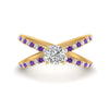 Load image into Gallery viewer, cross-band-cushion-cut-engagment-ring-with-purple-topaz-yellow-gold-FD9890CURGVITO-NL-YG_b7a50993-fe73-4ff7-ba96-c5798d419c47.jpg?v=1760525870