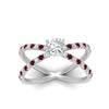Load image into Gallery viewer, cross-band-cushion-cut-engagment-ring-with-ruby-white-gold-FD9890CURGRUDRANGLE5-NL-WG_59359dfe-fc56-46df-a71a-90855e5ec001.jpg?v=1760525871