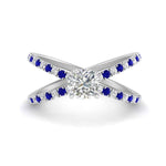 Load image into Gallery viewer, cross-band-cushion-cut-engagment-ring-with-sapphire-white-gold-FD9890CURGSABL-NL-WG_c5129819-69be-4625-98e5-54b5de5a7047.jpg?v=1760525946
