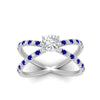 Load image into Gallery viewer, cross-band-cushion-cut-engagment-ring-with-sapphire-white-gold-FD9890CURGSABLANGLE5-NL-WG_eb05b620-dc4b-4520-84f6-d5e046969080.jpg?v=1760525870
