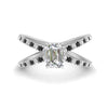 Load image into Gallery viewer, cross-band-emerald-cut-engagment-ring-with-black-diamond-white-gold-FD9890EMRGBLACK-NL-WG_11ab41e4-ee66-4ed5-9ff7-340c6bfbd0c1.jpg?v=1760525947