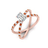 Load image into Gallery viewer, cross-band-emerald-cut-engagment-ring-with-orange-sapphire-rose-gold-FD9890EMRGSAORANGLE2-NL-RG_2110903d-8475-4399-b5b3-92bfc72e34c1.jpg?v=1760525879