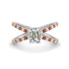 Load image into Gallery viewer, cross-band-emerald-cut-engagment-ring-with-orange-sapphire-white-gold-FD9890EMRGSAOR-NL-WG_e9b742f5-e5f8-4762-ae06-0bb6cf6e5062.jpg?v=1760525879