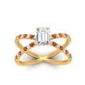 Thumbnail 29 - cross-band-emerald-cut-engagment-ring-with-orange-sapphire-yellow-gold-FD9890EMRGSAORANGLE5-NL-YG.jpg?v=1760525731