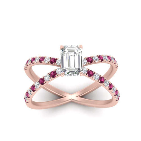 cross-band-emerald-cut-engagment-ring-with-pink-sapphire-rose-gold-FD9890EMRGSADRPIANGLE5-NL-RG.jpg?v=1760525731