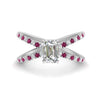 Load image into Gallery viewer, cross-band-emerald-cut-engagment-ring-with-pink-sapphire-white-gold-FD9890EMRGSADRPI-NL-WG_890d34c1-7a3d-4b35-9b83-b144ffee4d00.jpg?v=1760525879
