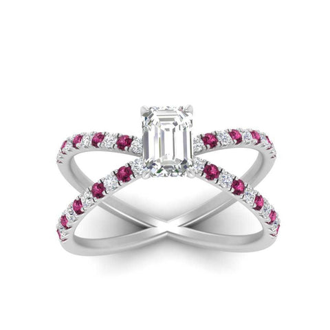 cross-band-emerald-cut-engagment-ring-with-pink-sapphire-white-gold-FD9890EMRGSADRPIANGLE5-NL-WG.jpg?v=1760525731