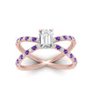 Load image into Gallery viewer, cross-band-emerald-cut-engagment-ring-with-purple-topaz-rose-gold-FD9890EMRGVITOANGLE5-NL-RG_81748e9f-39b6-4044-ad61-51f09a3a0b90.jpg?v=1760525947