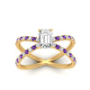 Load image into Gallery viewer, cross-band-emerald-cut-engagment-ring-with-purple-topaz-yellow-gold-FD9890EMRGVITOANGLE5-NL-YG_8cba587f-c81e-4a1c-b5fa-88947fd1549b.jpg?v=1760525879